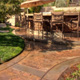 Patio stamped concrete